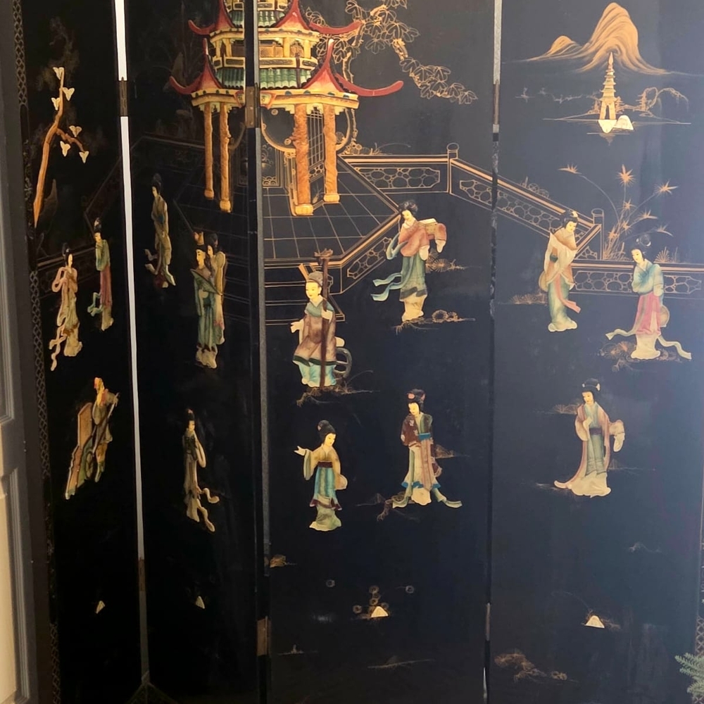 Elegant Asian-Inspired Folding Screen